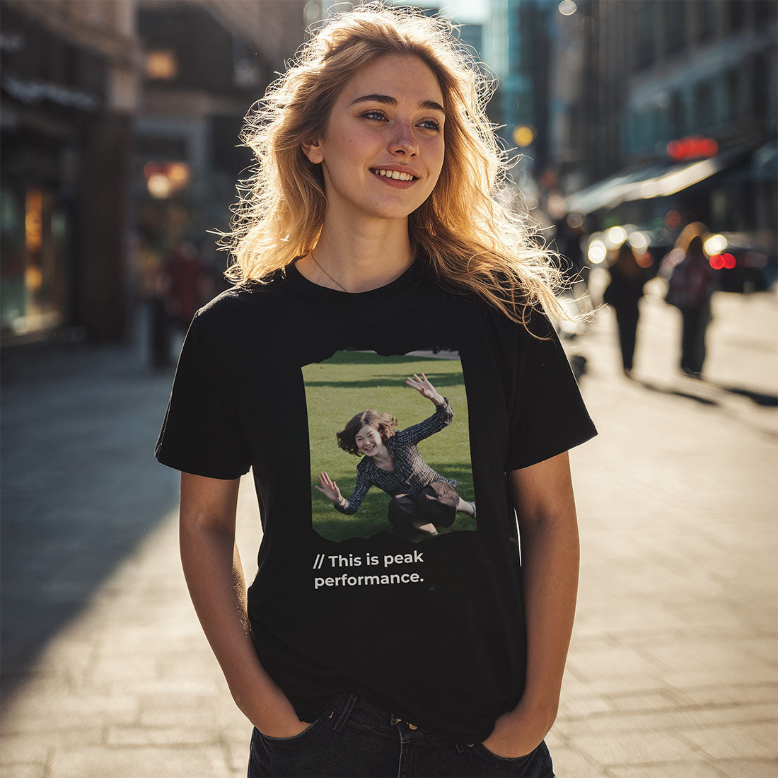 This is peak performance. | Customizable Shirt